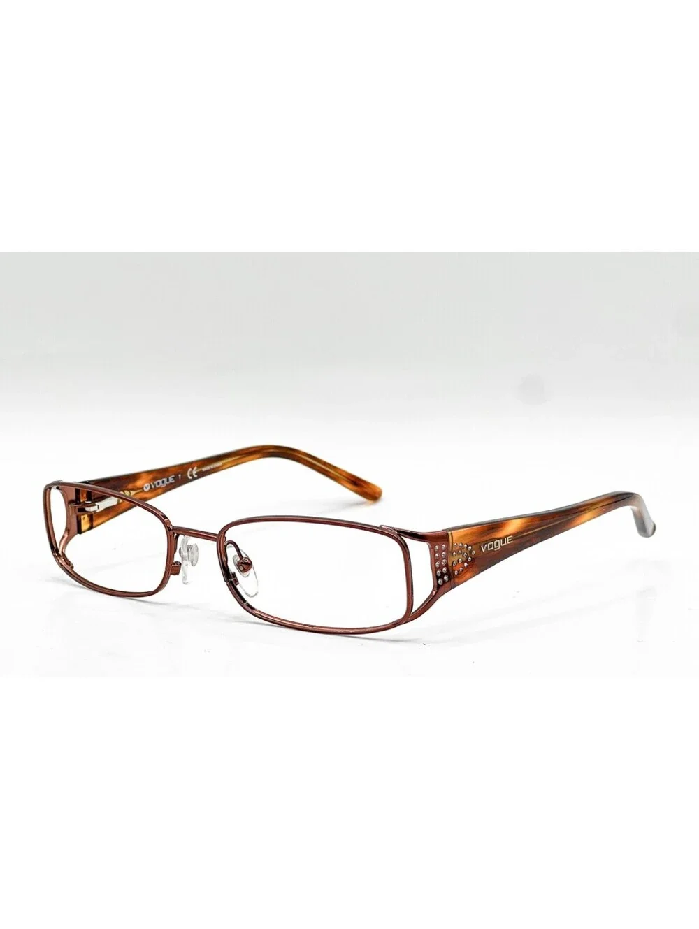 Vogue VO 3671-B 811 Dark Brown Rectangle Authentic Eyeglass Frames 53-17